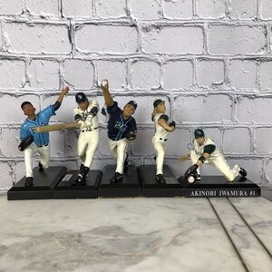 Tampa Bay Devil Rays Vintage 2000’s Boy’s Room Decor Baseball Player Figurines